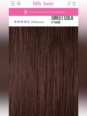 Barefoot Blonde Sweet Cola 21” Classic Hair Extensions, half set ❤️